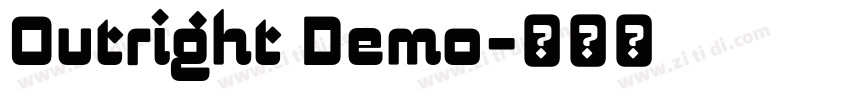 Outright Demo字体转换